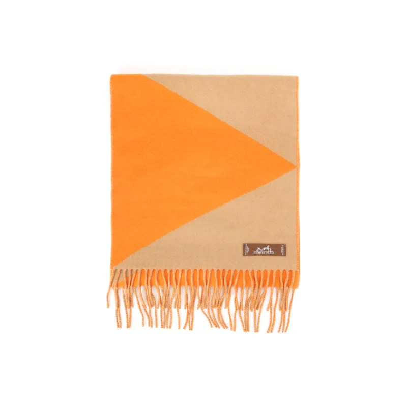 HERMES Cashmere Knit Scarves Women's-1