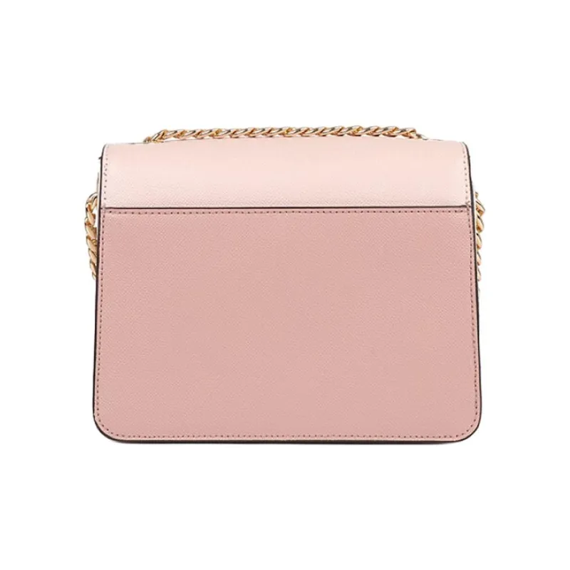 MICHAEL KORS Sylvia Leather Shoulder Bag Crossbody Bag Medium Size Women's Nude Pink-1