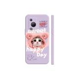 Grass Purple-Pink Hat Kitten