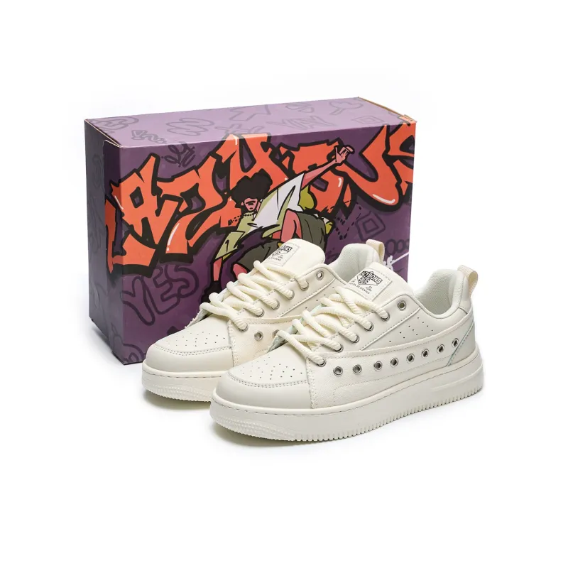 LAZY BONS Anti-Slip Wear-Resistant Breathable Height Increasing Low-Top Skateboard Shoes Unisex-0