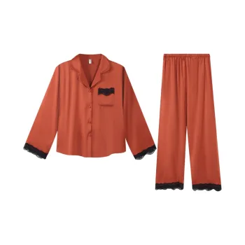 XIAFENYAN Pajama Set Women's Orange