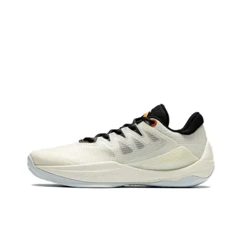 Anta See Mountain 2.5 Anti Slip Wear Resistant Low Top Basketball Shoes Men's Ivory White