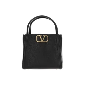 Valentino Alltime Logo Plaque Top Handle Bag