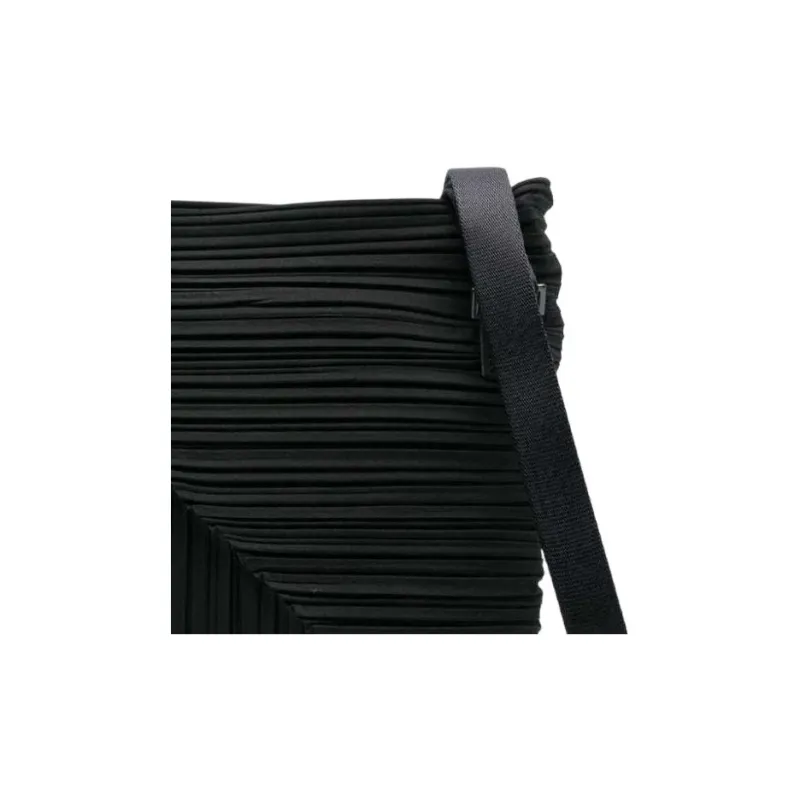 PLEATS PLEASE ISSEY MIYAKE Small Diagonal Pleats Shoulder Bag-3