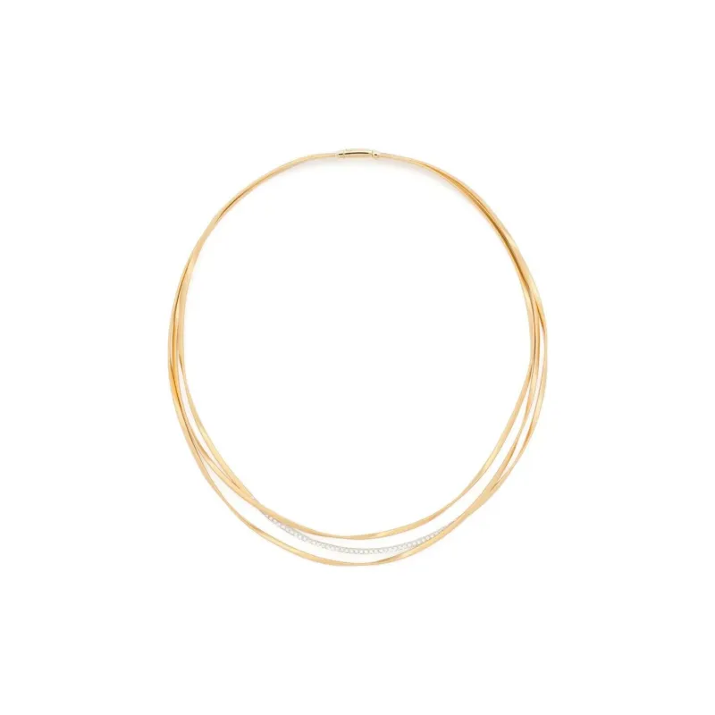 Marco Bicego 18Kt Yellow Gold Diamond Necklace-1