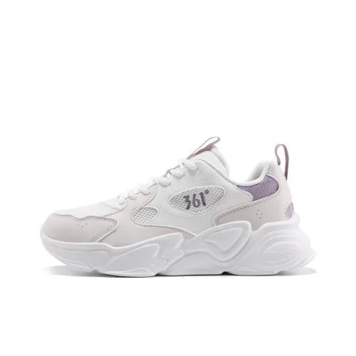 361° Slip Resistant, Abrasion Resistant, Lightweight Low Top Casual Shoes Women's White Beige Purple