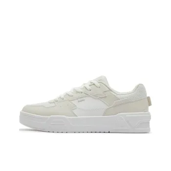 361° Cushioned Wear Resistant Coverage Low Top Skateboard Shoes Women's White Beige