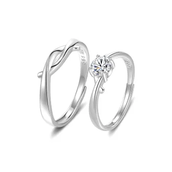 OWNCOOL 999 Fine Silver Ring Gift Box Set Unisex
