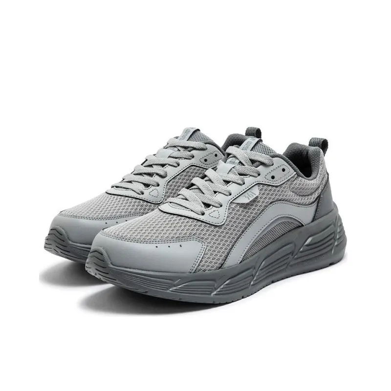 361° Blade Slip-Resistant Height Increasing Low-Top Casual Running Shoes Men's Gray-2