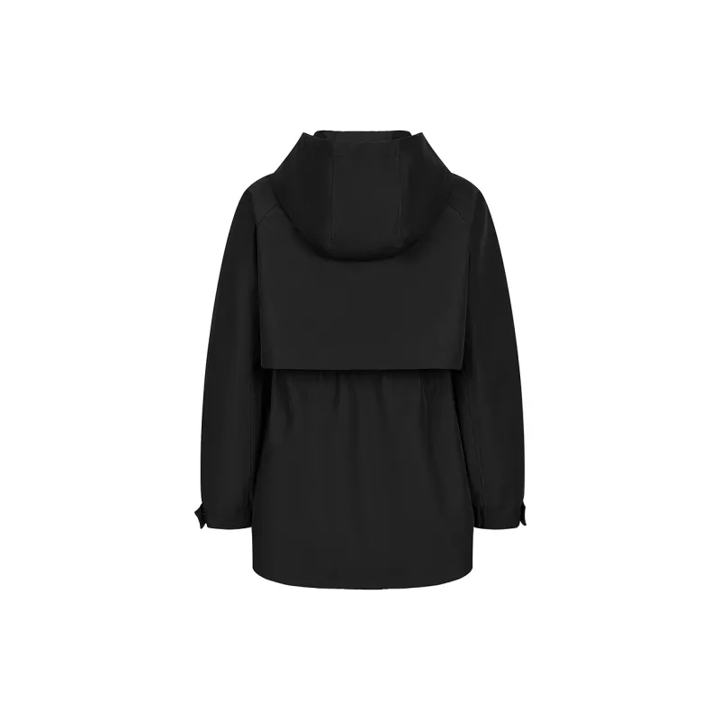JZ. ANNAKRO Trench Coat Women's Plain Black-1