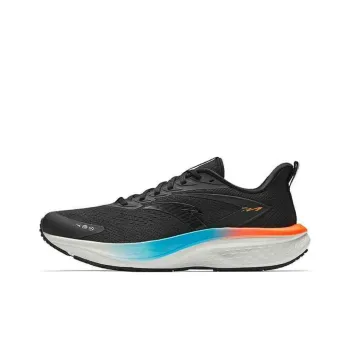 Anta Horsepower 5.0 Anti Slip Wear Resistant Low Top Casual Running Shoes Men's Basic Black