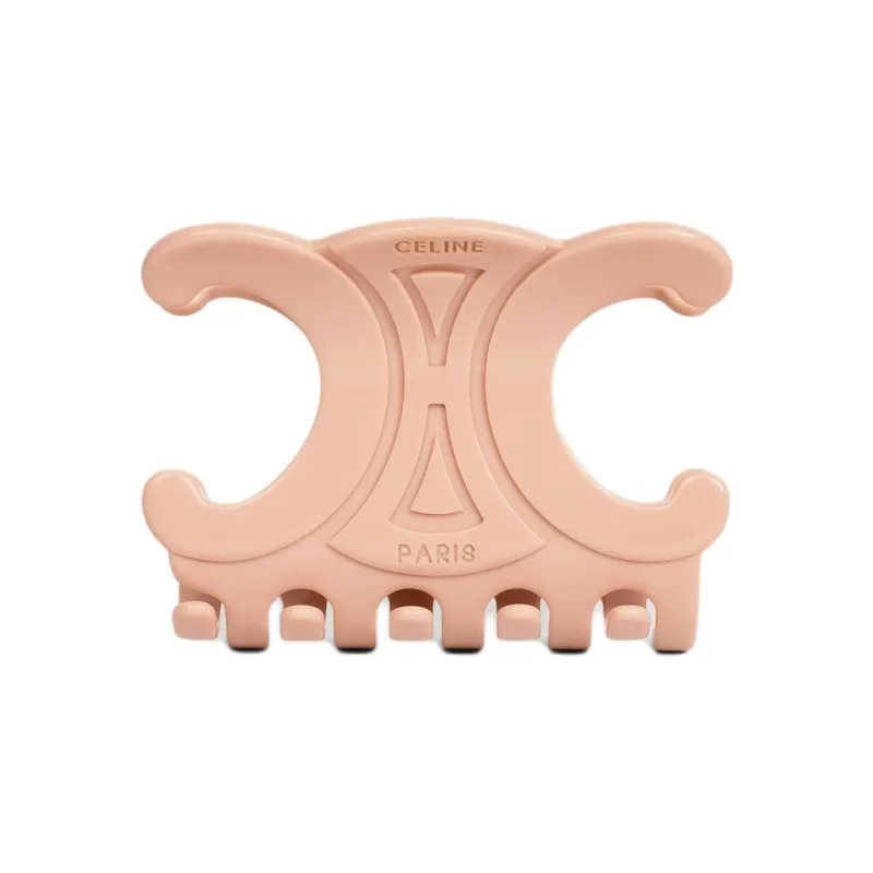 CELINE Triomphe Large Hair Claw In Acetate-0