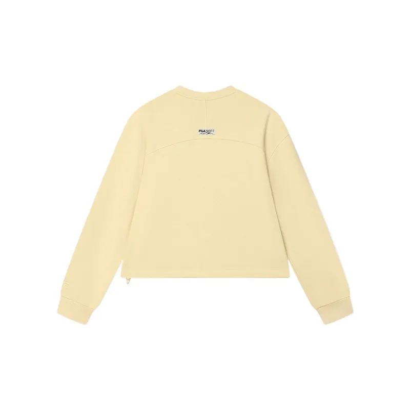 FILA ORIGINALE Sweatshirt Women's Coffee Beige Yellow-1