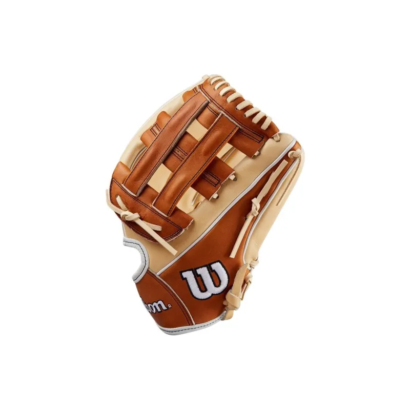 Wilson Baseball Gloves Pitching Glove Leather Unisex Gold Umber-1