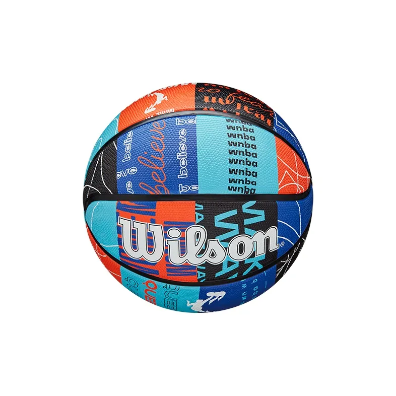 Wilson WNBA PU Basketball Multicolor Patchwork Size 6 Ball Training Unisex-3