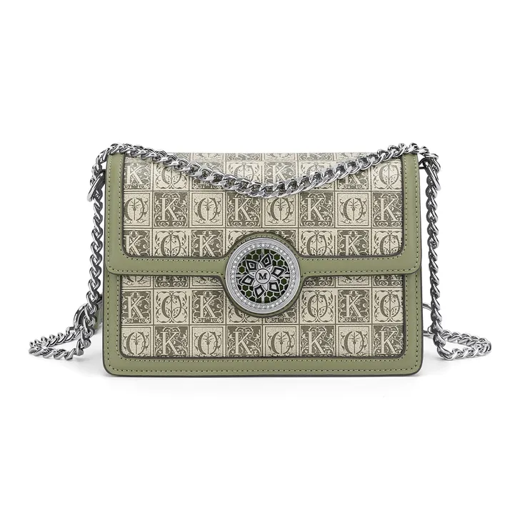 Simvay Clos PVC And Synthetic Leather Shoulder Bag Crossbody Bag Shoulder Bag Small Size Women's Gray Print/Black Print-20