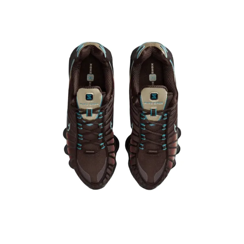 Nike Shox Tl Velvet Brown Denim Turquoise Women's-3