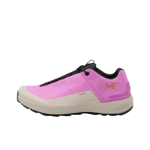 Arcteryx Kopec Anti Slip Wear Resistant Low Top Hiking Shoes Women's Pink White