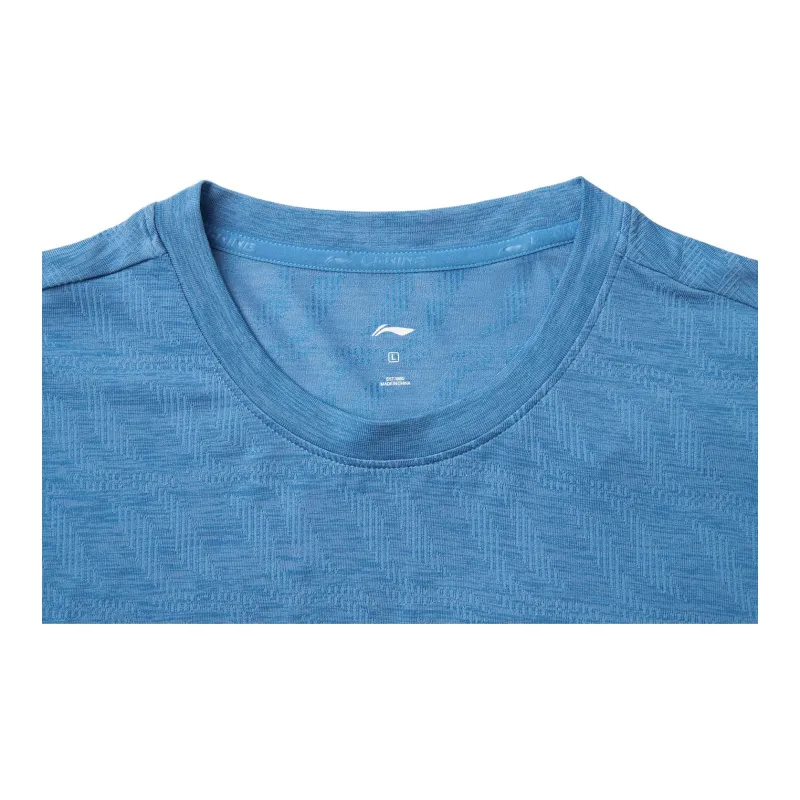 LiNing Cool Tea T Shirt Men's Dark Aqua Blue-2