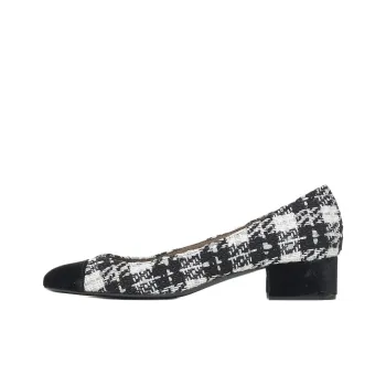 Roberto Festa Chunky Heel High Heels Women's Black White