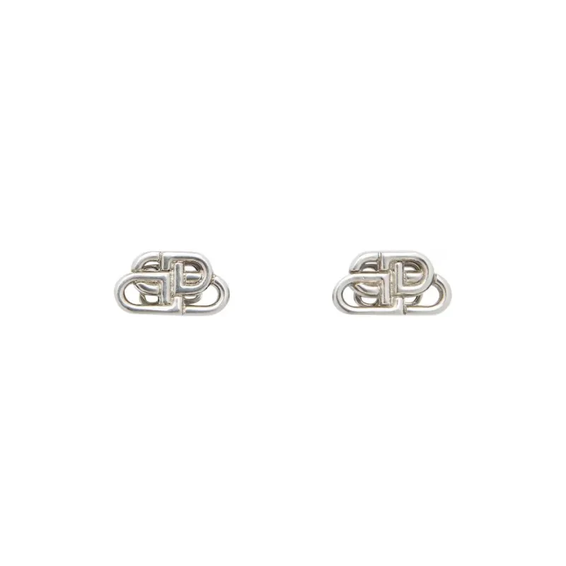 Balenciaga Brass Earrings Women's Silver-0