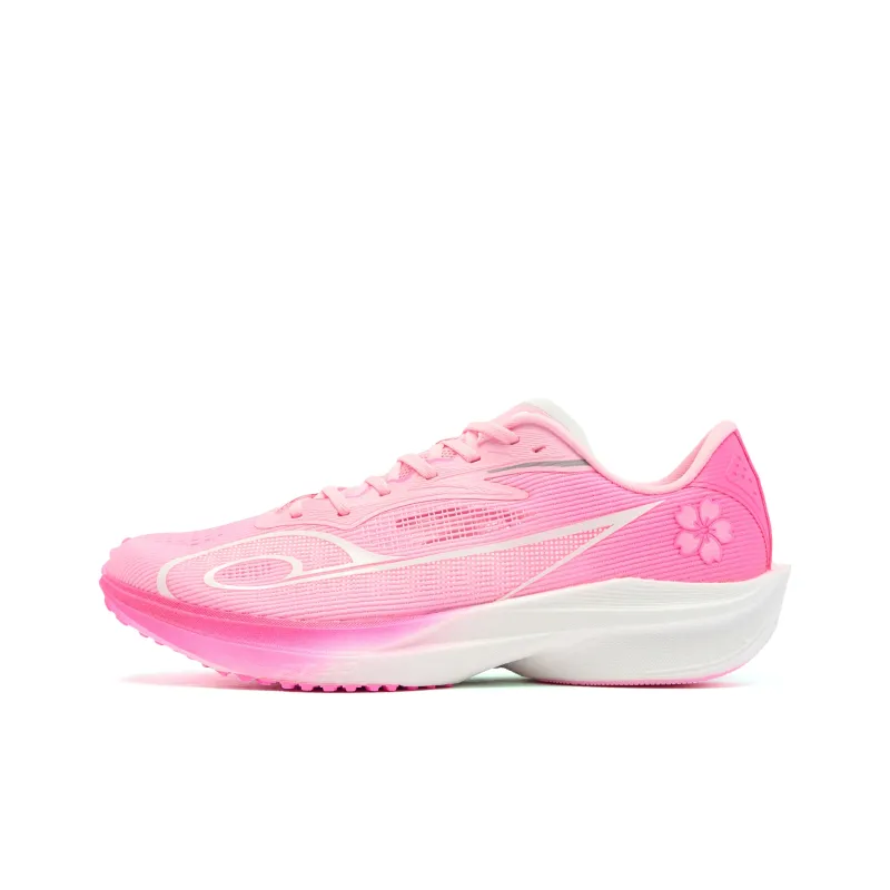 QIAODAN Feiteng 2.0 Running Shoes Men Low Top Cherry Blossom Pink/Aurora Pink-0
