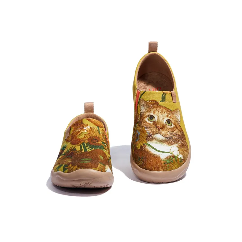 U.IN Painted Travel Shoes With Fat Cat Artistic Collaboration Collection Low-Top Casual Shoes Unisex-1