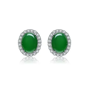 MARY WINDSOR Chalcedony Stud Earrings Women's