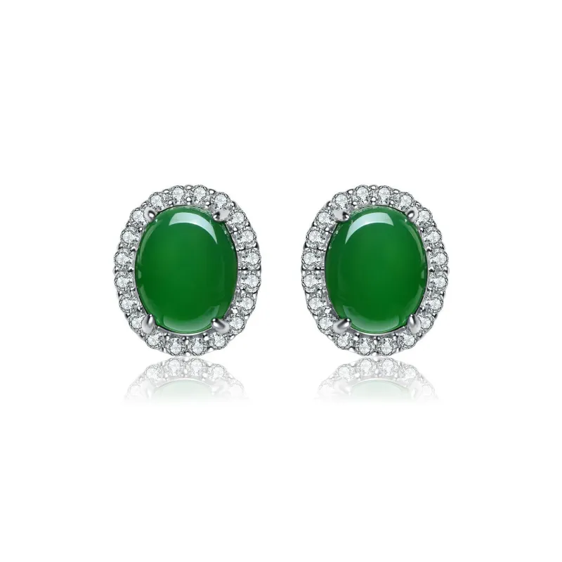 MARY WINDSOR Chalcedony Stud Earrings Women's-0