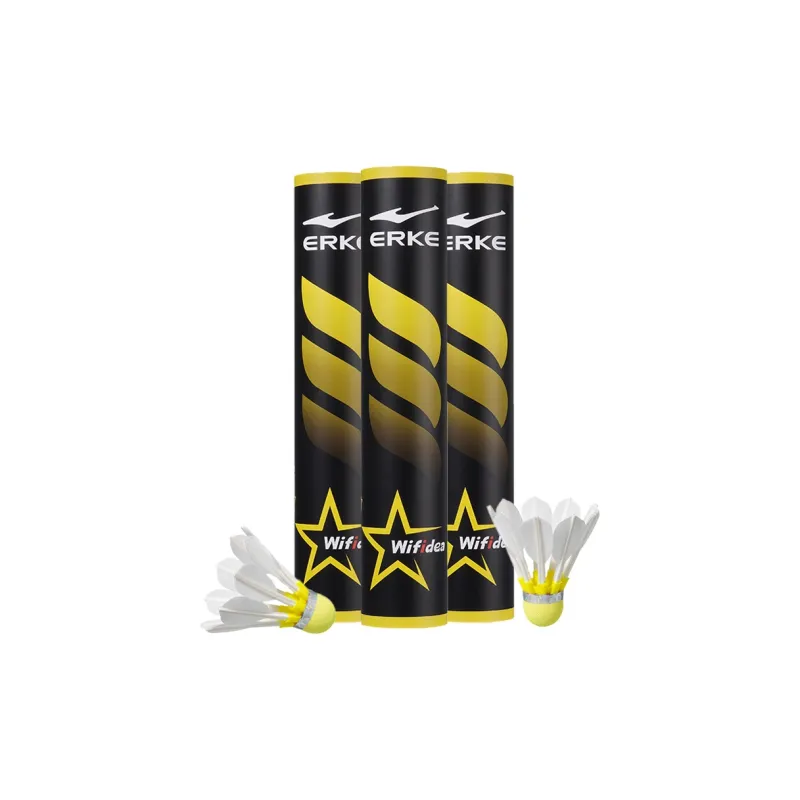 Erke Wireless Imagination 12 Pack Goose Feather Shuttlecocks-6