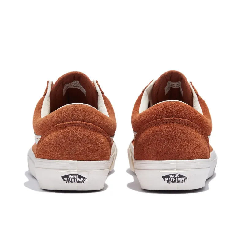 Vans Old Skool Anti Slip Wear Resistant Low Top Skateboard Shoes Unisex Brown-2