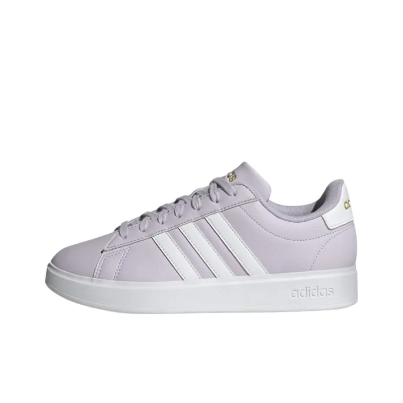 Adidas Grand Court Silver Dawn Cloud White Gold Metallic Women's-0