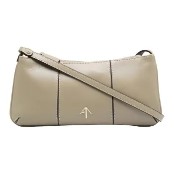 Manu Atelier PITA Series Leather Arrow Bag Shoulder Bag Women's Green