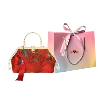 Yalu Silk Shoulder Bag Crossbody Bag Handbag Women's Multicolor