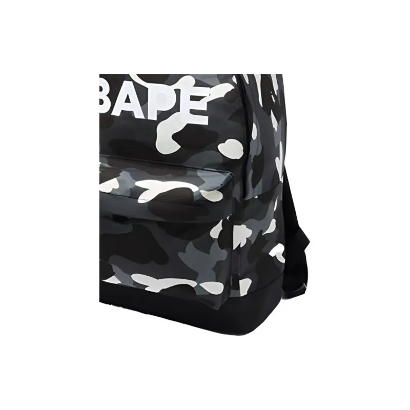 A BATHING APE Nylon Fabric Backpack Regular Unisex Green Camouflage-2