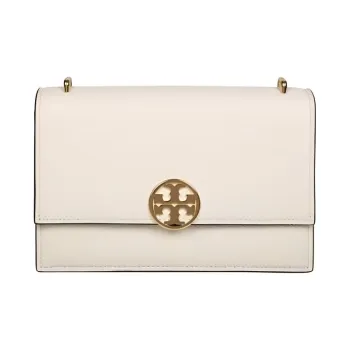 TORY BURCH Miller Suede Crossbody Bag Shoulder Bag Women's Light Cream