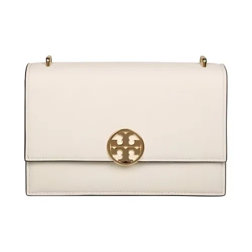 TORY BURCH Miller Suede Crossbody Bag Shoulder Bag Women's Light Cream