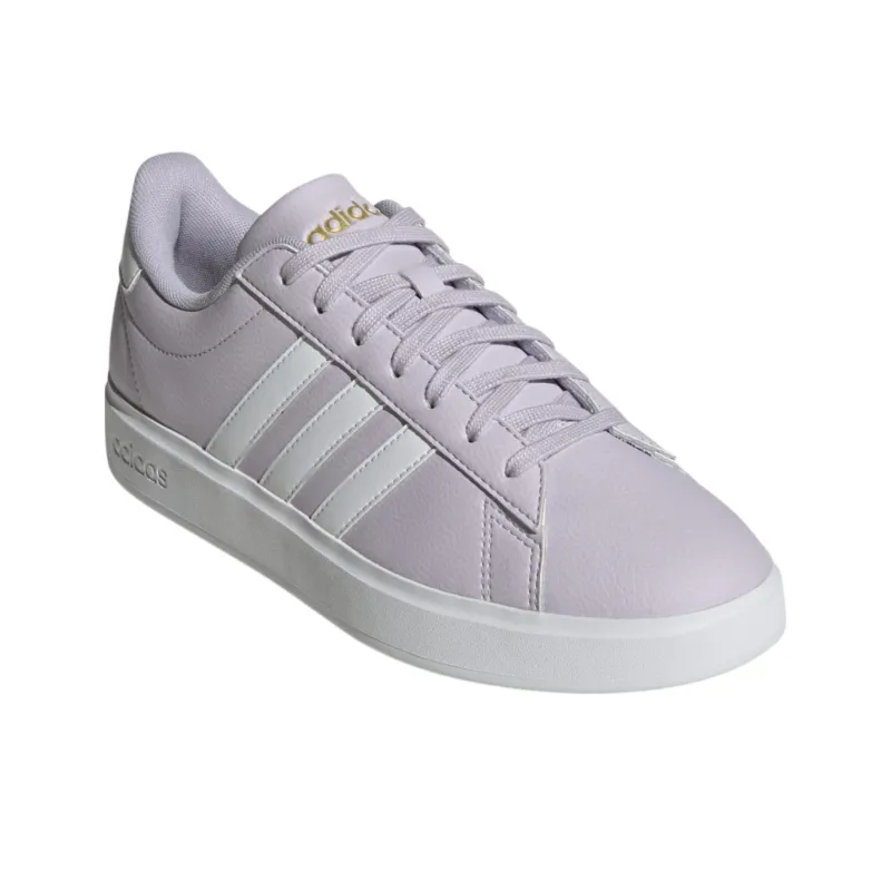 Adidas Grand Court Silver Dawn Cloud White Gold Metallic Women's-2