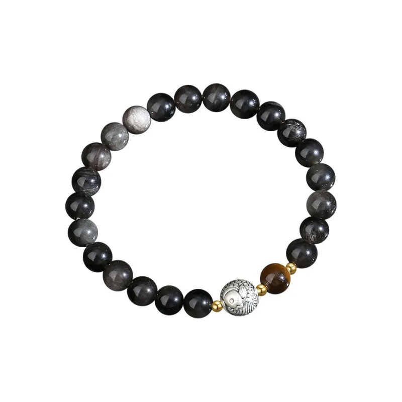 Regalrose Obsidian Jade Bracelets Unisex-0