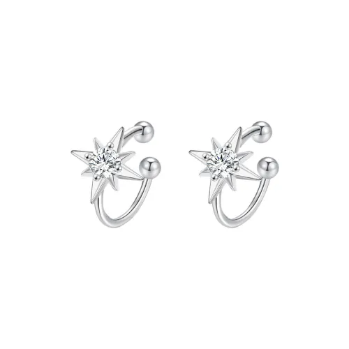 MONI JEWELLERY S925 Silver Clip On Earrings Women's