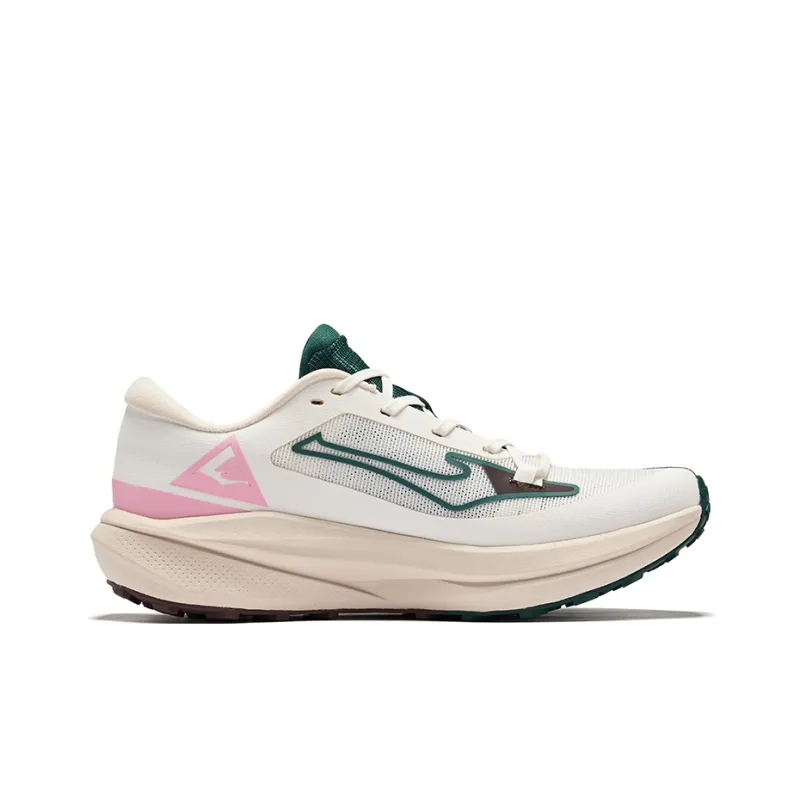 Erke Anti-Slip And Wear-Resistant Coverage Low-Top Trail Running Running Shoes Women's White Green-1