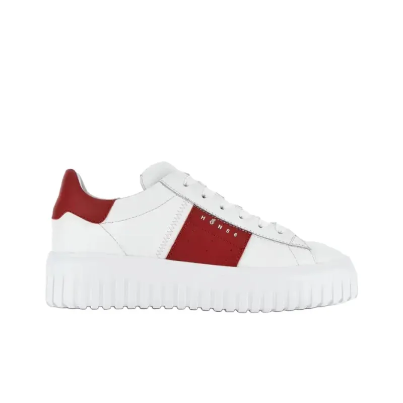 HOGAN H Stripes Low Top Casual Shoes Men's Red-1