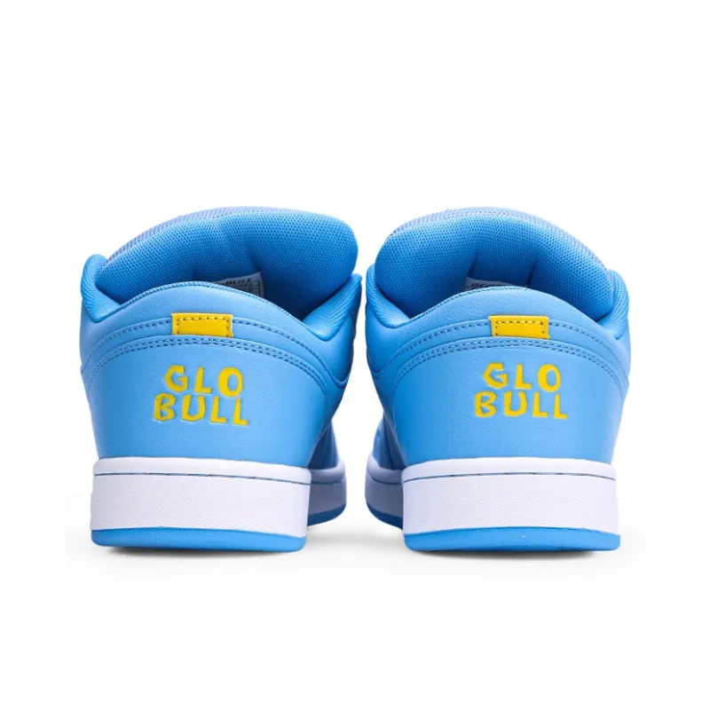 GLO BULL Skateboard Shoes Unisex Low Top Light Blue Yellow-4