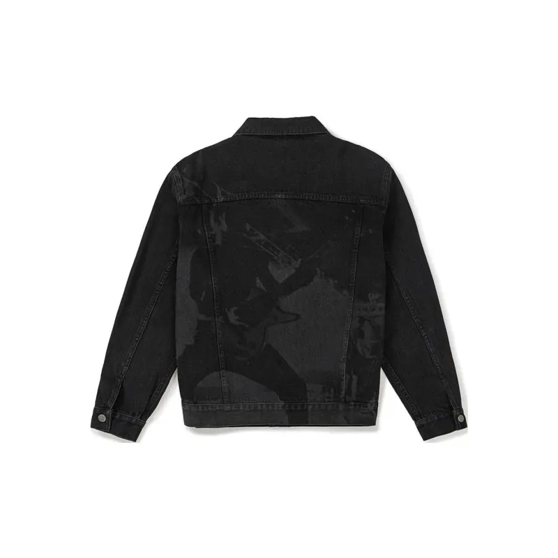 Mmlg SS25 Denim Jacket Unisex Black-1