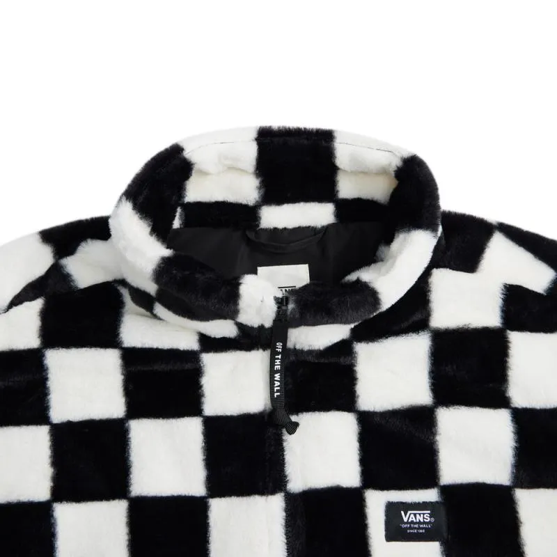 Vans OFF THE WALL1966 Velvet-feel Coat Women's Black White-2