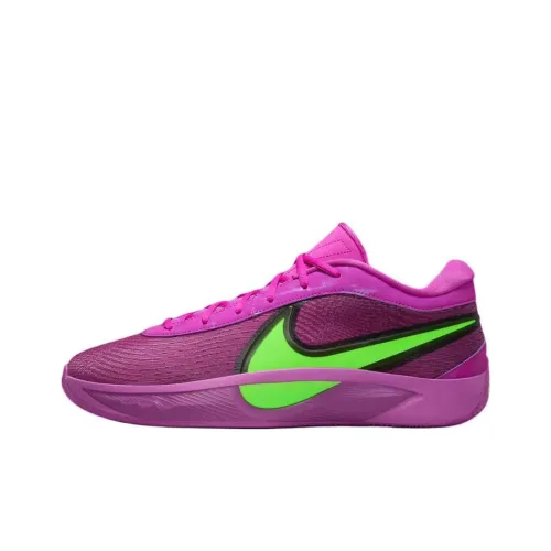 Nike Giannis Freak 6 Anti Slip Wear Resistant Low Top Basketball Shoes Unisex Fuchsia