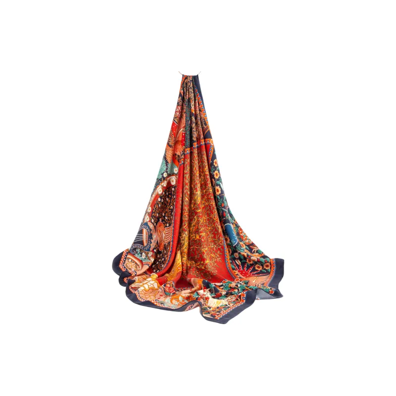 Shanghai Story 100% Mulberry Silk Silk Scarves Women's-5