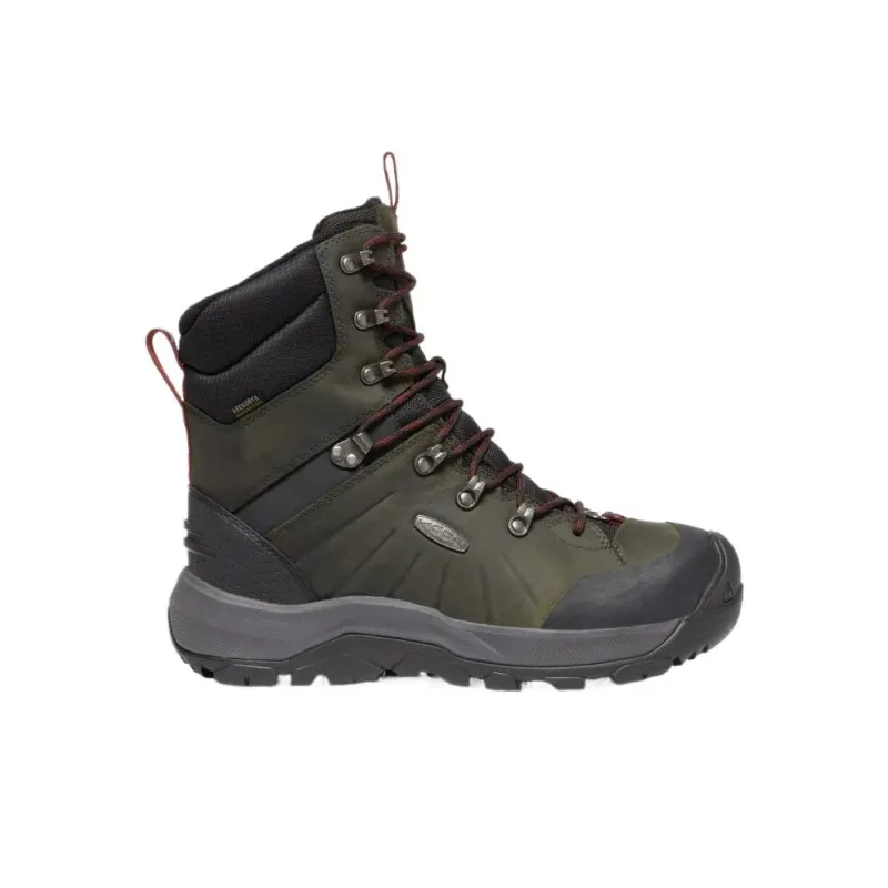 KEEN Revel 4 Abrasion Resistant Slip Resistant Knee High Outdoor Boots Men's Army Green-1