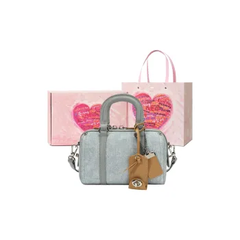 NATTY PU Boston Bag Handbags Women's Blue/Mocha