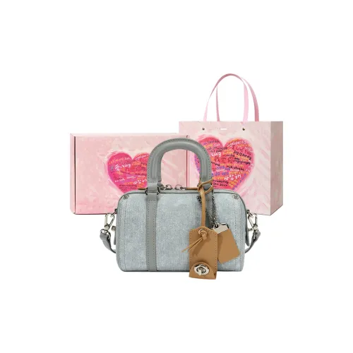 NATTY PU Boston Bag Handbags Women's Blue/Mocha